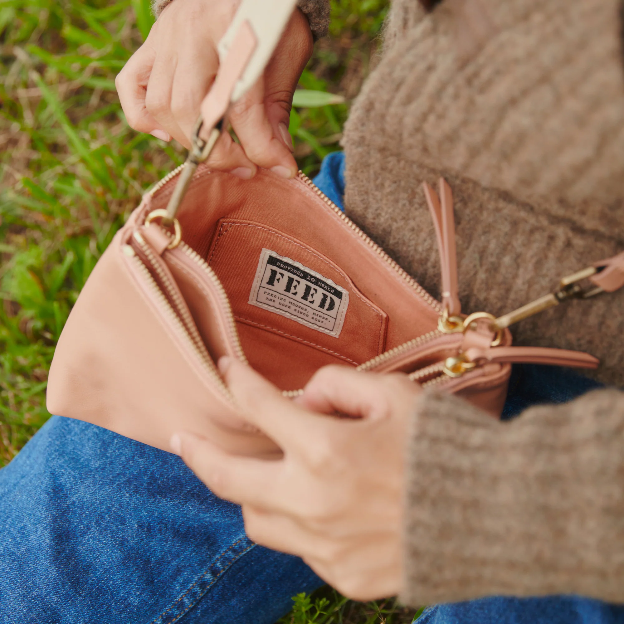 Leather Sling Bag - Image 8